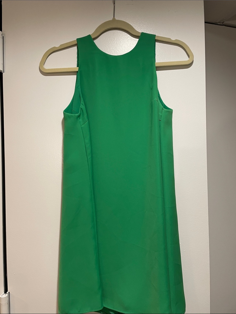 Zara Bright Green Sleeveless Mini Dress